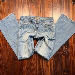 Spacegirlz 5 Y2K Jeans Blue Low Rise Bootcut